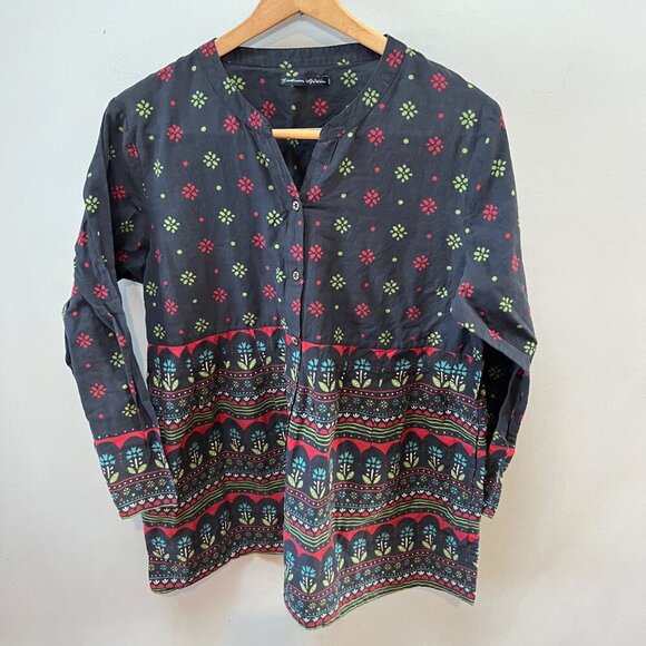 Gudrun Sjoden‎Lalita Organic Cotton Blouse Tunic- Size Small